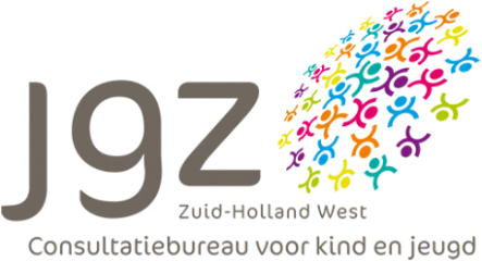 Logo JGZ, Zuid-Holland West, Consultatiebureau voor kind en jeugd